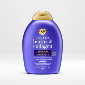 شامپو بیوتین و کلاژن تقویتی و ضدریزش او جی ایکس OGX Biotin & Collagen Shampoo 385ml