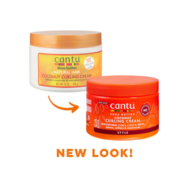 کرم حالت دهنده موی فر شی باتر و نارگیل کنتو Cantu COCONUT CURLING CREAM 340ml