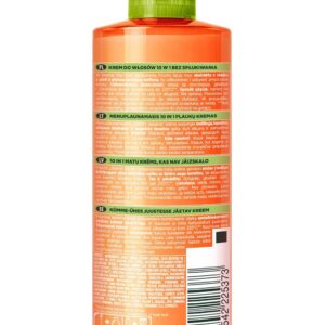 کرم مو 10 کاره ترمیم کننده مو گارنیر Garnier Fructis 10 in 1 GoodBye Damage Keratin Hair Cream 400ml