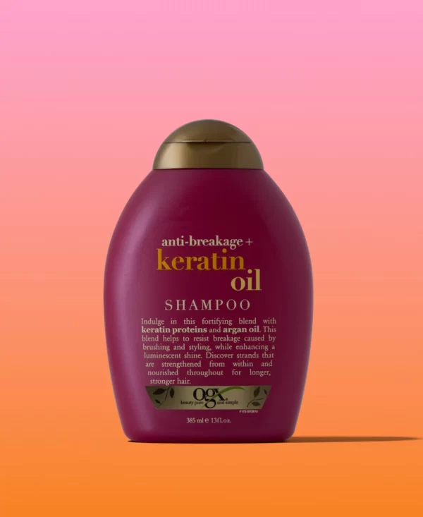 شامپو کراتین او جی ایکس تقویت کننده و ضدشکنندگی مو OGX Keratin Oil Shampoo 385ml