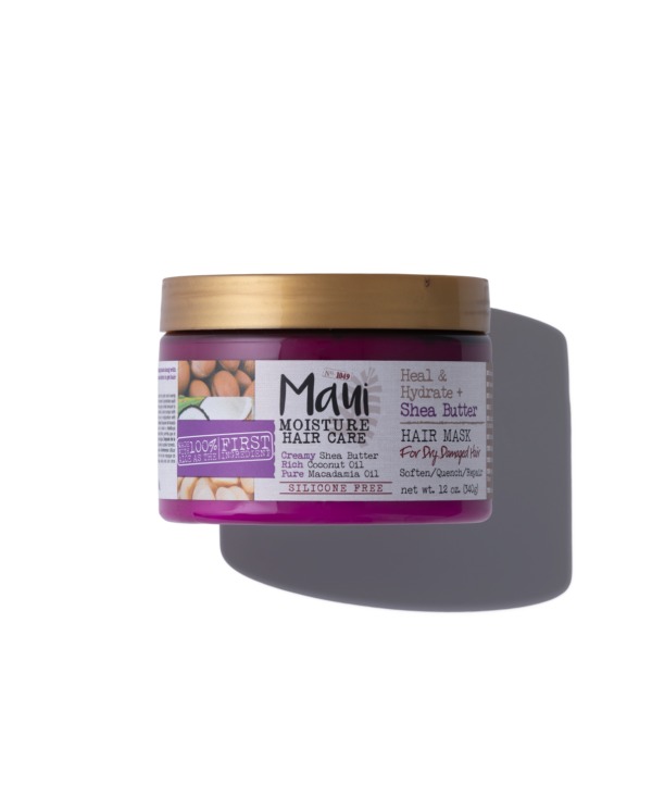 ماسک مو احیاکننده آبرسان موهای آسیب دیده شی باتر مائویی MAUI Moisture Revive & Hydrate+SheaButter For Dry Damaged HairMask 340ml