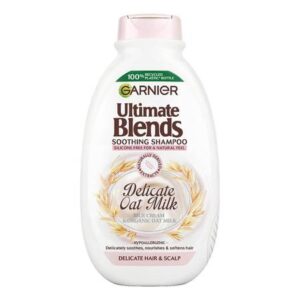 شامپو پوست سر حساس گارنیر شیر جودوسر و نشاسته برنج Garnier Fructis Ultimate Blends Oat Milk & Rice Cream For Delicate Hair & Scalp Shampoo 400ml