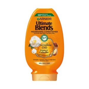 نرم کننده موهای خشک و کدر گارنیر روغن آرگان و کاملیا Garnier Fructis Ultimate Blends Argan And Camellia For Dry,Dull Hair Conditioner 400ml