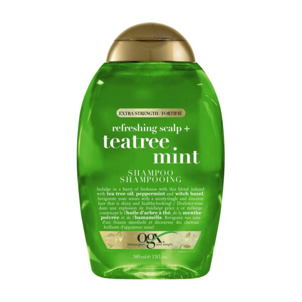 شامپو موی چرب او جی ایکس درخت چای و نعنا OGX Tea Shampoo 385 ml