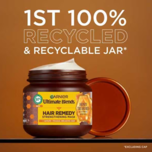 ماسک مو تقویت کننده گارنیر عسل اقاقیا و موم زنبور عسل Garnier Fructis Ultimate Blends Honey Treasures Hair Remedy Repairing Mask 340ml