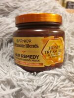 ماسک مو تقویت کننده گارنیر عسل اقاقیا و موم زنبور عسل Garnier Fructis Ultimate Blends Honey Treasures Hair Remedy Repairing Mask 340ml