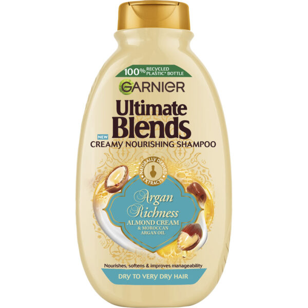 Garnier Fructis Ultimate Blends Almond Cream & Moroccan Argan Oil For Dry To Very Dry Hair Shampoo