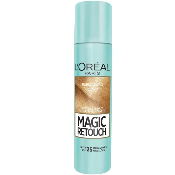 کانسیلر ریشه مو لورآل رنگ بلوند روشن طلایی L’Oreal Magic Retouch Light Golden Temporary Instant Grey Root Concealer Spray 75ml