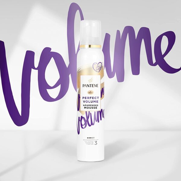 موس استایل موی فر حجم دهنده پنتن Pantene Pro-V Nourishing Mousse Perfect Volume 200 ml