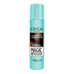 کانسیلر ریشه مو لورآل رنگ قهوه ای تیره L’Oreal Magic Retouch Dark Brown Temporary Instant Grey Root Concealer Spray 75ml