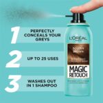 کانسیلر ریشه مو لورآل رنگ قهوه ای روشن L’Oreal Magic Retouch Golden Brown Temporary Instant Grey Root Concealer Spray 75ml