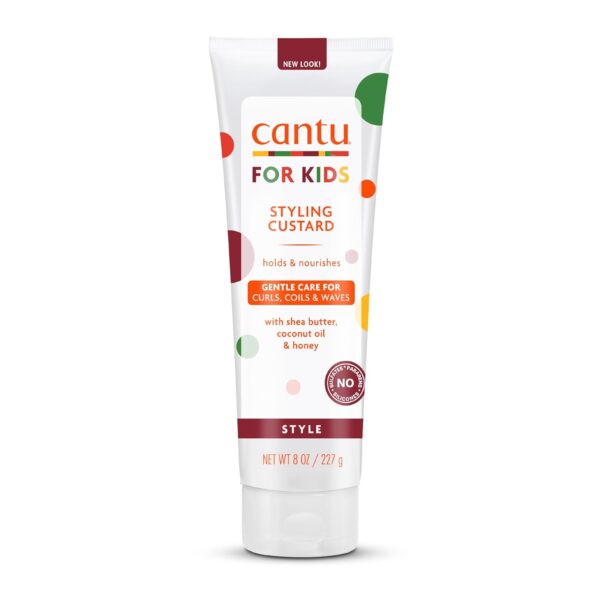 کاسترد(ژل) استایل موی فر کودک کنتو بدون مواد مضر Cantu Care for Kids Styling Custard with Shea Butter 227ml