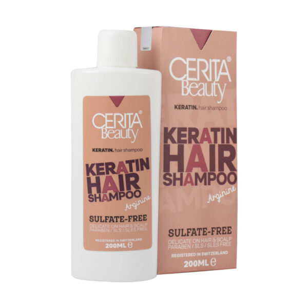 شامپو بدون سولفات موهای کراتینه سریتا بیوتی Cerita Beauty Keratin Hair Shampoo 200ml