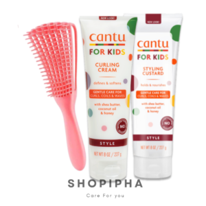 روتین استایل موی فر کودک کنتو Cantu For Kids Styling Routine