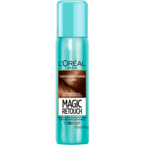 کانسیلر ریشه مو لورآل رنگ قهوه ای روشن L’Oreal Magic Retouch Golden Brown Temporary Instant Grey Root Concealer Spray 75ml