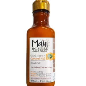 شامپو موی فر مائویی روغن نارگیل MAUI Moisture Curl Quench+Coconut Oil For Thick Curly Hair Shampoo 385 ml