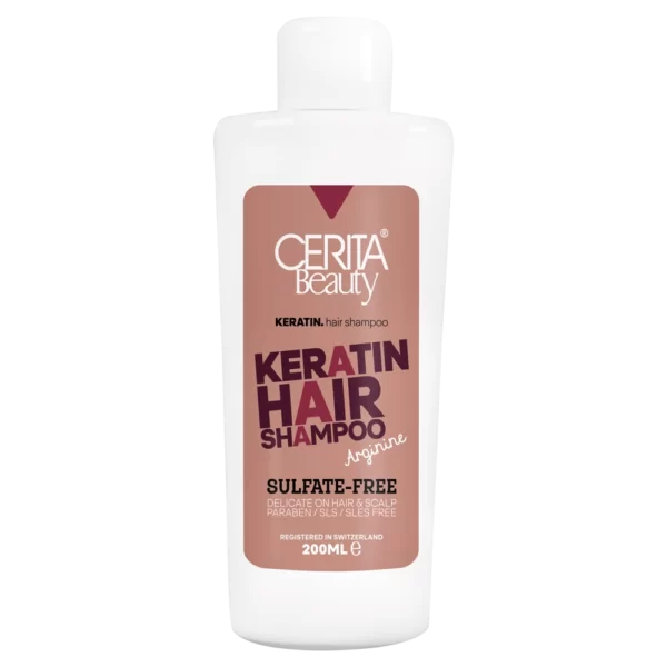 شامپو بدون سولفات موهای کراتینه سریتا بیوتی Cerita Beauty Keratin Hair Shampoo 200ml