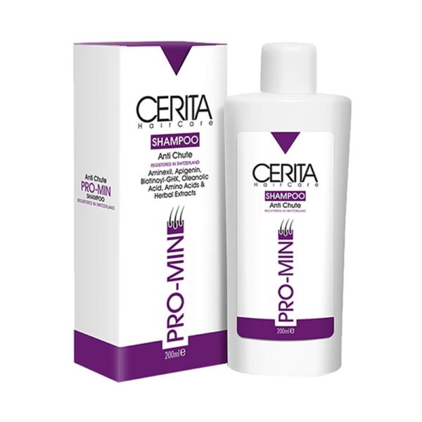 شامپو تقویت کننده مو پرومین سریتا Cerita Beauty Anti Chute Pro-Min Hair Shampoo 200ml