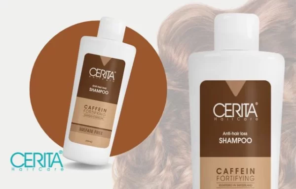 شامپو بدون سولفات کافئین ضدریزش سریتا Cerita Beauty Anti-Hairloss Fortifying Caffeine Shampoo 200ml