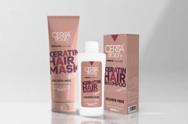 شامپو بدون سولفات موهای کراتینه سریتا بیوتی Cerita Beauty Keratin Hair Shampoo 200ml