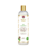 شیر مو آبرسان موی فر افریکن پراید گره بازکن African Pride MOISTURE MIRACLE ALOE & COCONUT WATER CURL MILK & DETANGLER 354ml