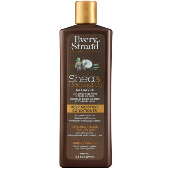 نرم کننده عمیق مو نارگیل و شی باتر موهای فر و حالت دار اوری استرند Every Strand Shea & Coconut Oil Deep Moisture Conditioner 400ml