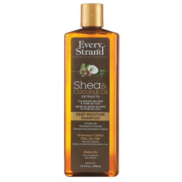 شامپو نارگیل و شی باتر موهای فر و حالت دار اوری استرند بدون سولفات Every Strand Shea & Coconut Oil Deep Moisture Shampoo 400ml