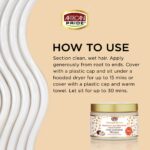 ماسک مو درمانی دیتوکس و پاکسازی موی فر افریکن پراید African Pride MOISTURE MIRACLE MOROCCAN CLAY & SHEA BUTTER MASQUE 340ml