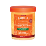 ژل استایل و آبرسان موی فر کنتو مدل بذرکتان و زیتون Cantu MOISTURE RETENTION STYLING GEL 524g