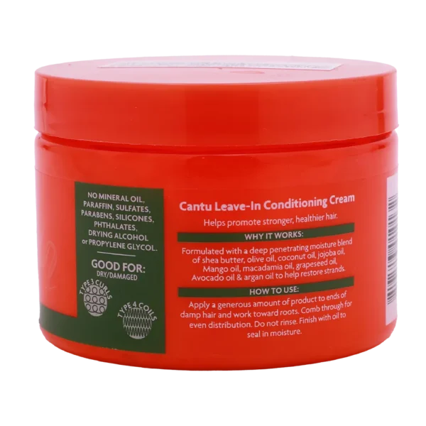 آبرسان موی فر کنتو Cantu LEAVE-IN CONDITIONING CREAM 340g