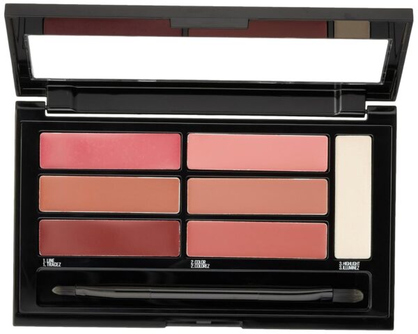 پالت رژ لب و کانتور لب میبلین مدل 02 Maybelline New York Color Contour Lip Palette Blushed Bombshell