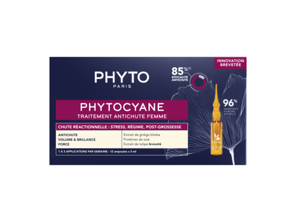 سرم ضدریزش و تقویت کننده موی بانوان فیتو (فیتوسیان) PHYTO PARIS PHYTOCYANE ANTI HAIR LOSS TREATMENT FOR WOMEN