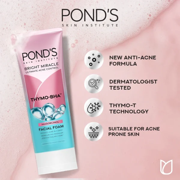 شوینده صورت کنترل چربی و آکنه پوندز PONDS Acne Controlfacial Wash 50g