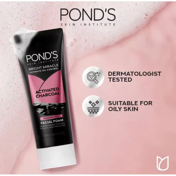 شوینده صورت کنترل چربی پوندز PONDS Bright Miracle Ultimate Oil Control Facial Foam 100g