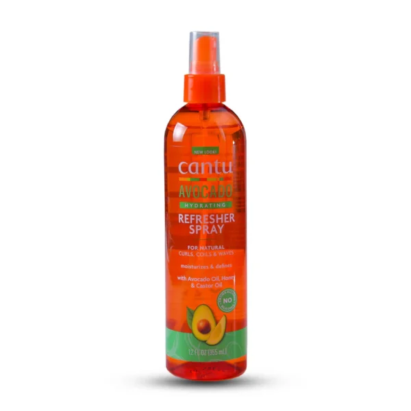 اسپری ریفرش و استایل دوباره موی فر کنتو مدل آووکادو Cantu Avocado Hydrating Refresher Spray 355ml