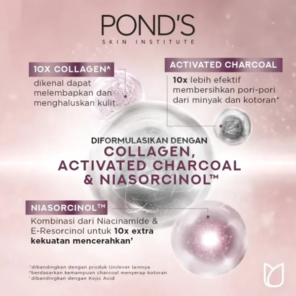 شوینده صورت کنترل چربی کلاژن پوندز Pond'S Bright Miracle Ultimate Oil Control Collagen Facial Foam 100g