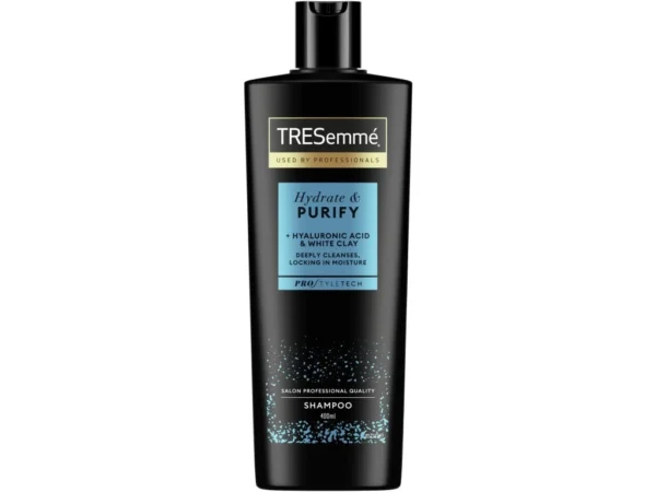 شامپو آبرسان و پاک‌کننده پوست سر چرب ترزمه Tresemme Hydrate and Purify Moisturizing Shampoo 400ml