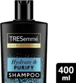 شامپو آبرسان و پاک‌کننده پوست سر چرب ترزمه Tresemme Hydrate and Purify Moisturizing Shampoo 400ml