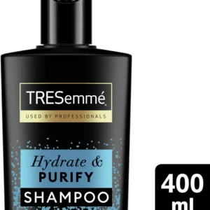 شامپو آبرسان و پاک‌کننده پوست سر چرب ترزمه Tresemme Hydrate and Purify Moisturizing Shampoo 400ml