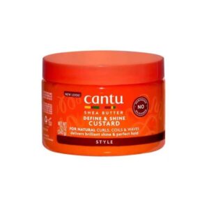 کرم‌ژل استایل و براق‌کننده فر مو برند کنتو Cantu Define & Shine Custard with Shea Butter for Natural Hair 340g