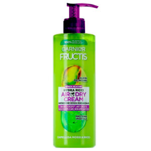 کرم آبرسان محافظ حرارت گارنیر مخصوص موی فر Garnier Fructis Style Hydra Ricci Air-Dry Cream Leave-In Treatment for Wavy to Curly Hair 400ml