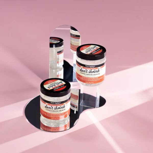 ژل موی فر بذر کتان آنت جکیز Aunt Jackie's Don't Shrink Flaxseed Elongating Curling Gel 426g