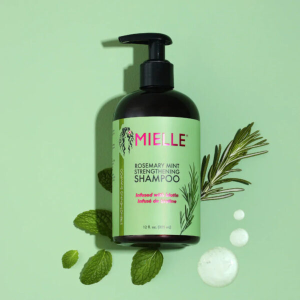 شامپو تقویت‌کننده رزماری مایل (Mielle Rosemary Mint Strengthening Shampoo)