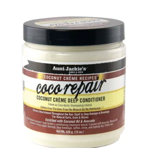 نرم‌کننده و ترمیم‌کننده عمیق موی فر روغن نارگیل برند آنت جکیز Aunt Jackie’s Coco Repair Deep Conditioner 436ml