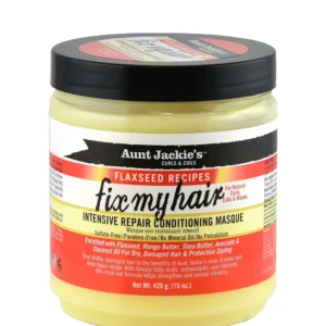 ماسک ترمیم‌کننده عمیق موی فر بذرکتان برند آنت جکیز Aunt Jackie’s Fix My Hair Intensive Repair Conditioning Masque 436ml