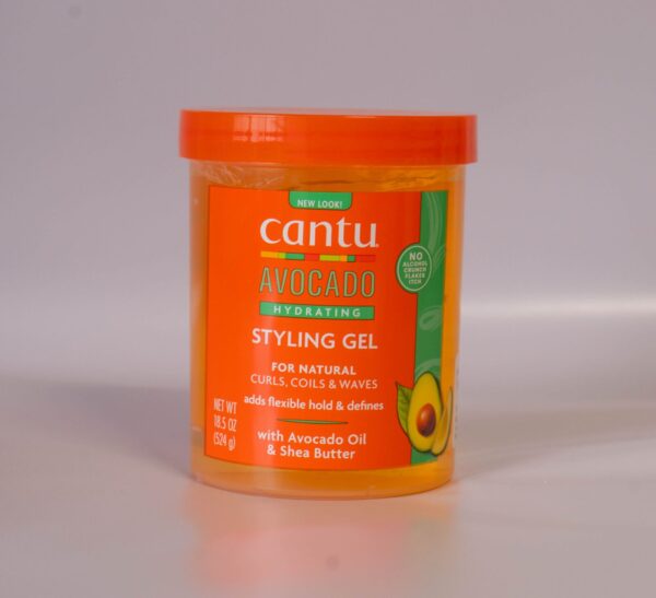 ژل استایل و آبرسان موی فر کنتو مدل آووکادو CANTU Avocado Hydrating Styling Gel 524g