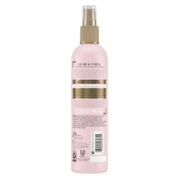 اسپری گره بازکن موی فر سواو Suave Lush & Coily Cream Detangler Spray 295ml