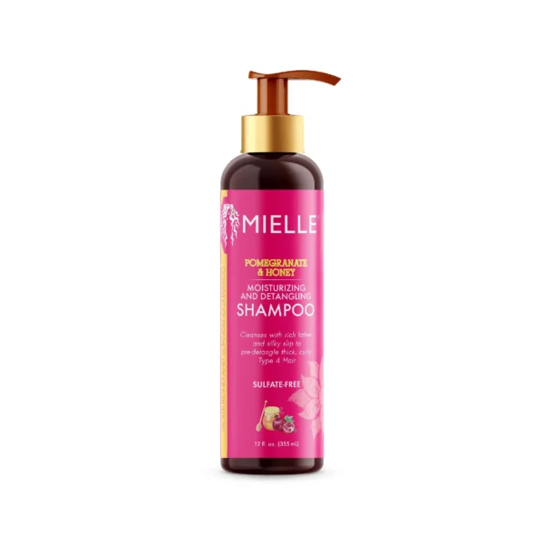 شامپو بدون سولفات موی فر میله با انار و عسل ۳۵۵ میلی‌لیتر – Mielle Pomegranate & Honey Detangling Shampoo 355ml