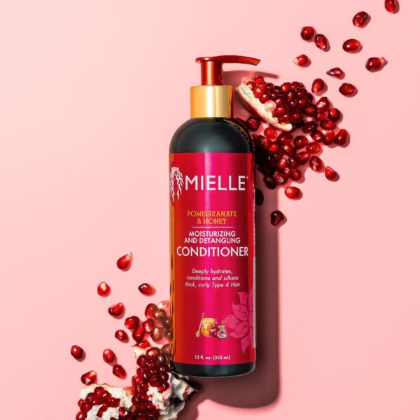 نرم‌کننده بدون سولفات موی فر میله با انار و عسل ۳۵۵ میلی‌لیتر – Mielle Pomegranate & Honey Detangling Conditioner 355ml