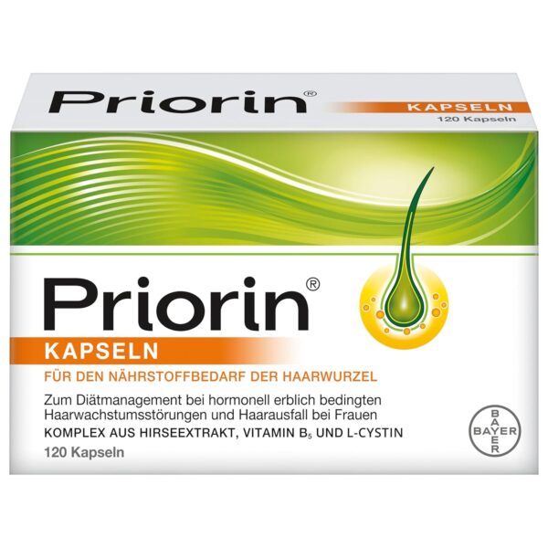 مکمل ضدریزش مو پریورین ۱۲۰ عددی Bayer Priorin Hair Loss Supplement 120 Capsules